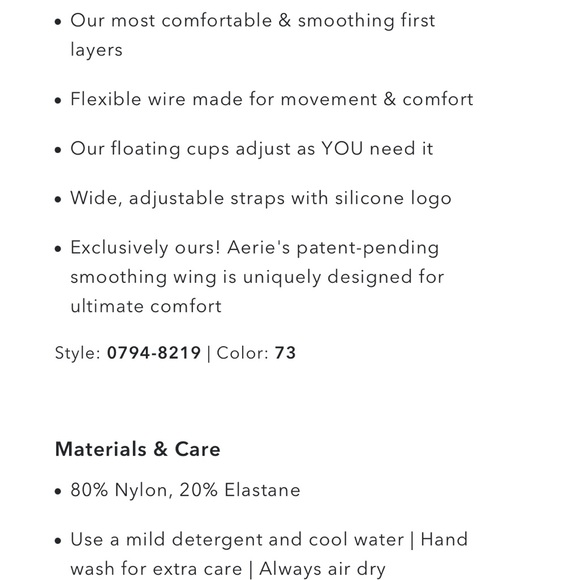 Aerie smoothez full coverage lightly lined bra 34DD Black - Picture 5 of 6